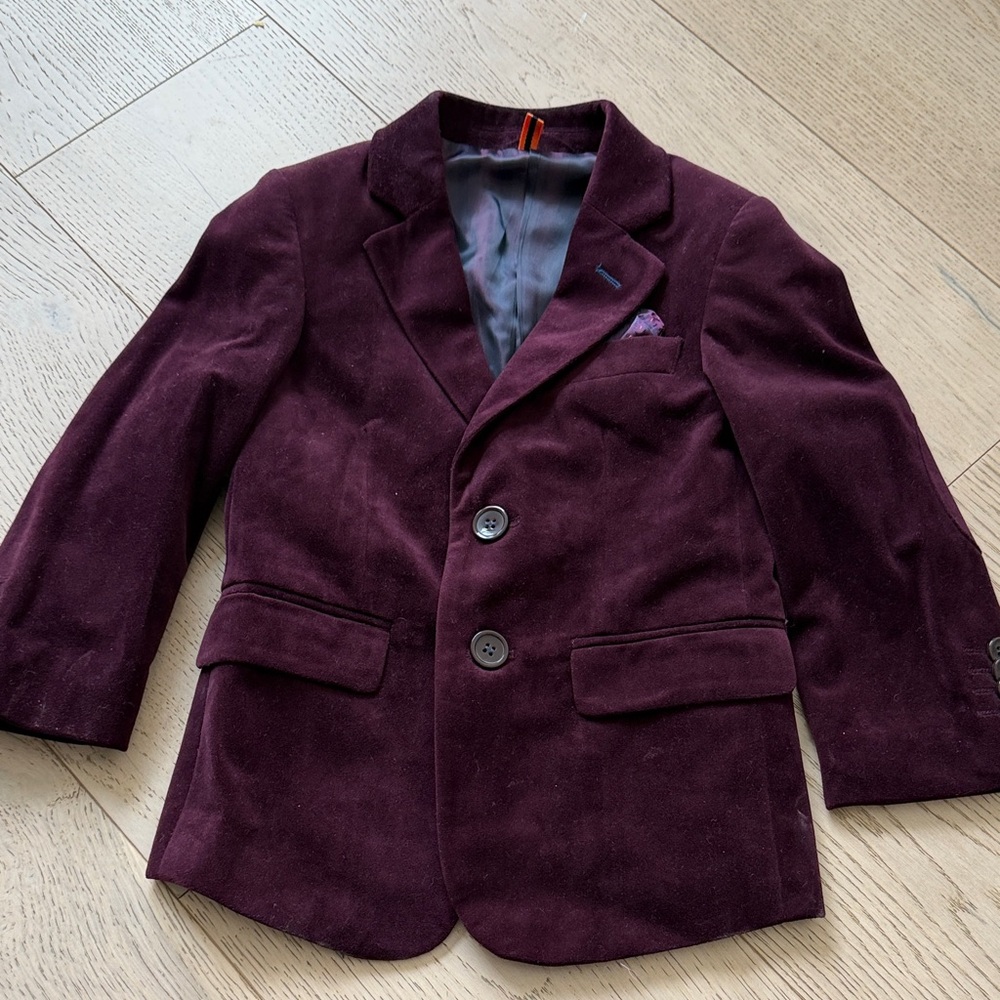 Isaac Mizrahi Kids Burgundy Blazer
